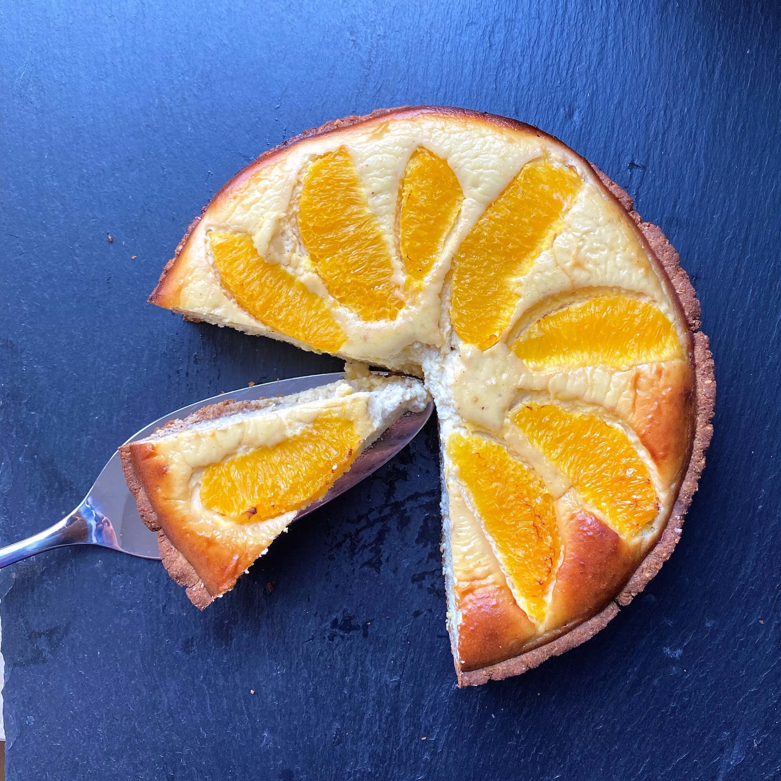 Orangen-Käsekuchen ohne Zucker Orangen-Käsekuchen ohne Zucker