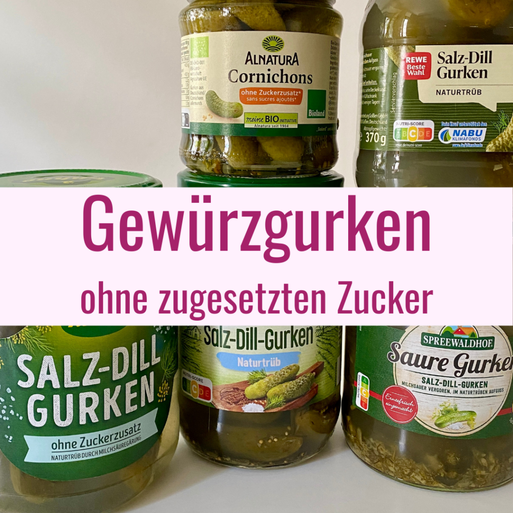 5 Sorten Gewürzgurken ohne Zuckerzusatz